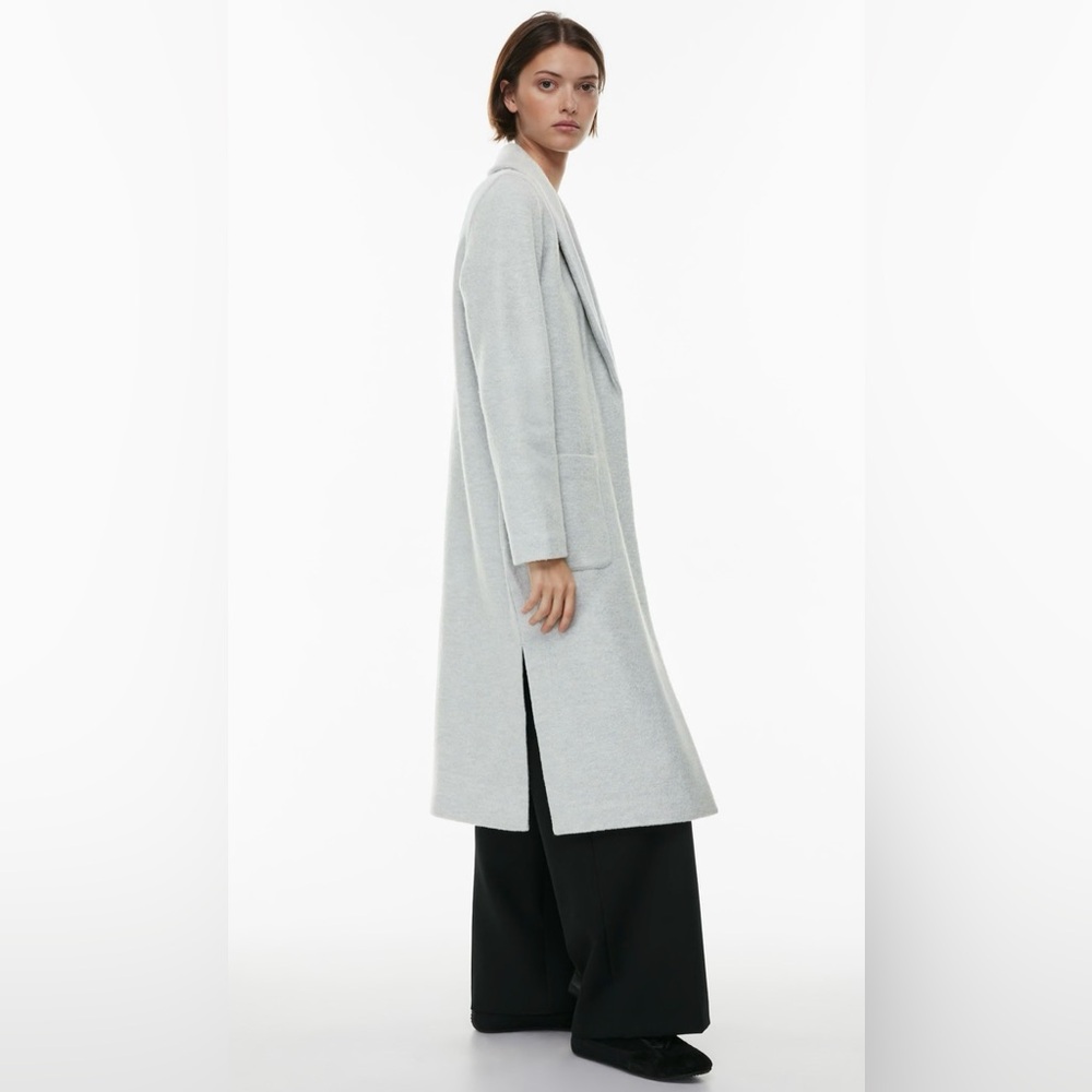 Aritzia Shawl Merino Wool Jacket XS Heather Chrome - Picture 5 of 16